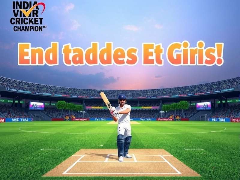 India VR Cricket Champion Game Cover